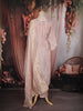 Blush Pink Floral Embroidered Tissue Silk Salwar Suit with Zari Work Dupatta