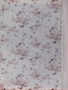 Blush Pink Floral Print Sequin Design Chiffon Saree - Diadem
