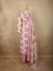 Blush Pink Floral Printed Design Cotton Salwar Suit with Dupatta