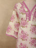 Blush Pink Floral Printed Design Cotton Salwar Suit with Dupatta