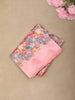 Blush Pink Floral Printed Design Crepe Casual Wear Saree