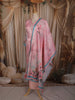 Blush Pink Floral Printed Design Organza Salwar Suit with Dupatta