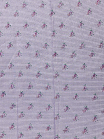 Blush Pink Floral Printed Kota Cotton Saree - Diadem