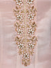 Blush Pink Floral Sequins Embroidered Design Tissue Silk Anarkali Salwar Suit