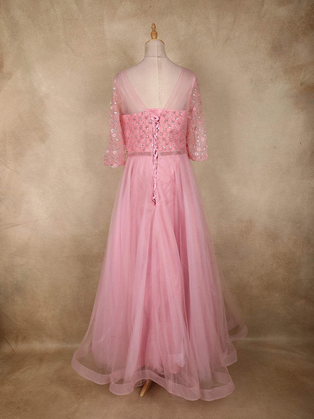 ivory/blush pink bridal floral dress inga ezergale design rose collection. Ivory/blush Pink Bridal Floral Dress Inga Ezergale Design Rose Collection.