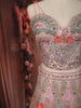 Blush Pink Floral Sequins and Beads Embroidered Design Net Lehenga With Net Dupatta