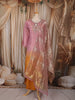 Blush Pink Floral Sequins and Beads Embroidered Design Tissue Silk Palazzo Suit with Dupatta