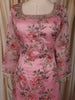 Blush Pink Floral Sequins and Beads Embroidered Design Tissue Silk Palazzo Suit with Dupatta