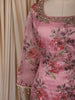 Blush Pink Floral Sequins and Beads Embroidered Design Tissue Silk Palazzo Suit with Dupatta