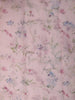 Blush Pink Floral Vine Printed Design Pure Organza Saree with Scalloped Border