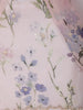 Blush Pink Floral Vine Printed Design Pure Organza Saree with Scalloped Border