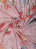 Blush Pink Floral Woven Design Pure Tussar Saree with Thread Embroidered Border