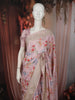 Blush Pink Floral Woven Design Pure Tussar Saree with Thread Embroidered Border