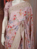 Blush Pink Floral Woven Design Pure Tussar Saree with Thread Embroidered Border