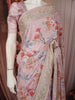 Blush Pink Floral Woven Design Pure Tussar Saree with Thread Embroidered Border