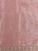 Blush Pink Floral Zari Woven Design Pure Banarasi Silk Saree with Designer Border