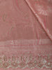 Blush Pink Floral Zari Woven Design Pure Banarasi Silk Saree with Designer Border