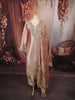Blush Pink Gold Mirror Embroidered  Design Tissue Silk Straight Cut Salwar Suit with Matching Designer Dupatta