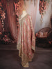 Blush Pink Gold Mirror Embroidered  Design Tissue Silk Straight Cut Salwar Suit with Matching Designer Dupatta