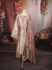Blush Pink Gold Mirror Embroidered  Design Tissue Silk Straight Cut Salwar Suit with Matching Designer Dupatta