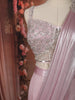 Blush Pink Heavy Sequins Embroidered Design Shimmer Lehenga with Drapped Dupatta