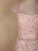 Blush Pink Heavy Sequins and Beads Embroidered Design Floor Length Net Gown