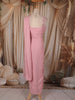 Blush Pink Heavy Sequins and Beads Embroidered Design Georgette Ready To Wear Saree with Designer Blouse