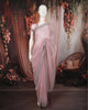 Blush Pink Heavy Stone Embellished Design Pure Organza Party Wear Saree with Designer Border