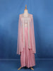 Blush Pink Mirror with Sequin Embellishments Georgette Skirt Top - Diadem