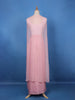 Blush Pink Mirror with Sequin Embellishments Georgette Skirt Top - Diadem