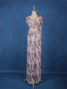 Blush Pink Sequins Design Net Ready To Wear Saree With Designer Blouse - Diadem
