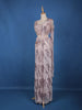 Blush Pink Sequins Design Net Ready To Wear Saree With Designer Blouse - Diadem