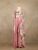 Blush Pink Floral Design Synthetic Palazzo Suit
