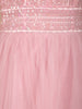Blush Pink Sequins Design Net Party Wear Gown