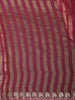 Blush Pink Striped Zari Woven Design Pure Organza Saree with Designer Border