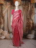Blush Pink Striped Zari Woven Design Pure Organza Saree with Designer Border