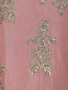 Blush Pink Zari Embroidered Design Tissue Silk Palazzo Suit with Dupatta