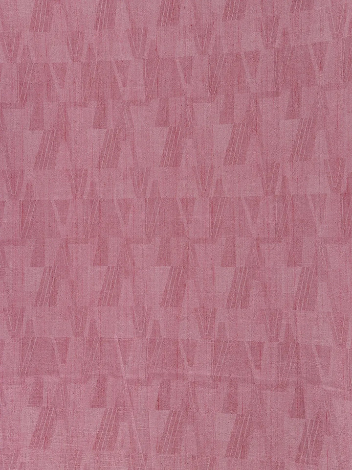 Blush Pink And Earthy Tones Abstract Printed Semi Tussar Silk Saree - Diadem