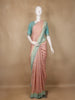 Blush Pink Floral Design Banarasi Silk Saree - Diadem