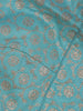Blush Pink Floral Design Banarasi Silk Saree - Diadem
