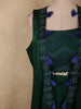 Bottle Green Abstract Embroidered Design Georgette Palazzo Suit with Long Coat