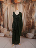 Bottle Green Abstract Sequins and Beads Embroidered Design Georgette Party Wear Peplum Palazzo Suit with Matching Dupatta