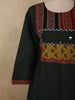 Bottle Green Ajrakh Printed Design Cotton Palazzo Suit with Dupatta