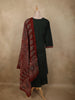 Bottle Green Ajrakh Printed Design Cotton Palazzo Suit with Dupatta