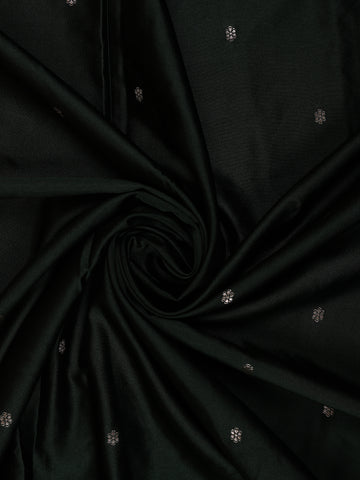 Bottle Green Bird Design Tussar Silk Saree - Diadem