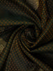 Bottle Green Butta Design Pure Kanchipuram Silk Saree