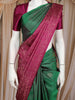 Bottle Green Butta  Design Pure Kanchipuram Silk Saree