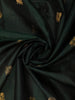 Dark Green Butta Woven Design Kanchipuram Silk Saree with Zari Border