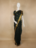 Dark Green Butta Woven Design Kanchipuram Silk Saree with Zari Border