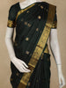 Dark Green Butta Woven Design Kanchipuram Silk Saree with Zari Border